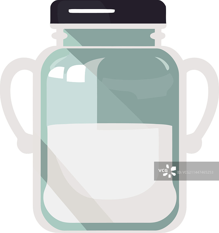 玻璃罐中的健康饮品图片素材