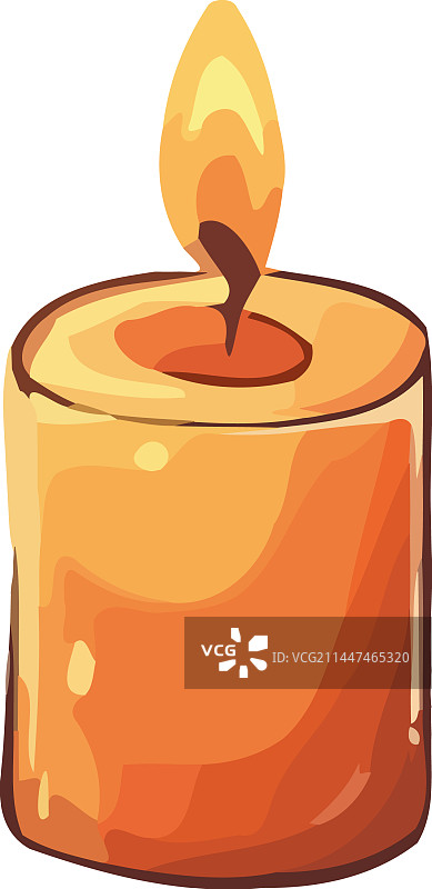 燃烧的蜡烛灯光装饰图片素材