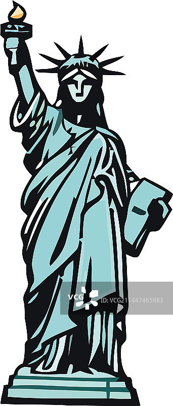 自由女神雕像：自由与独立图片素材