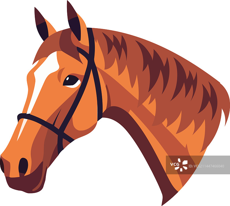 孤立的种马动物图标图片素材