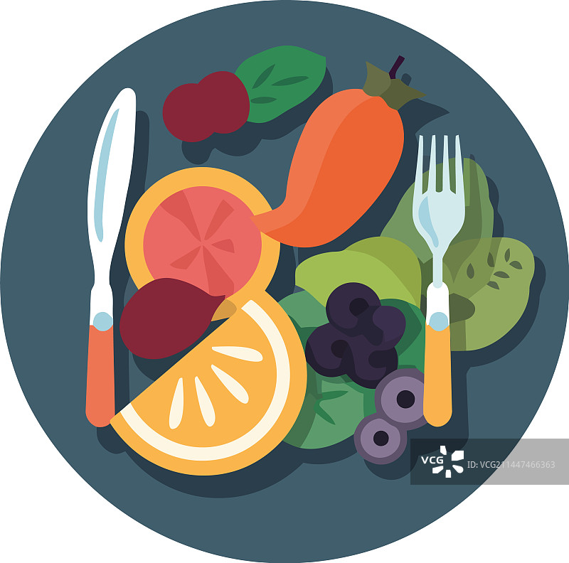 新鲜有机素食水果沙拉图片素材