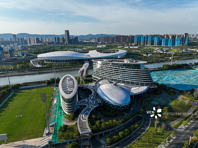 南京浦口长江之舟华邑酒店风光航拍图片素材