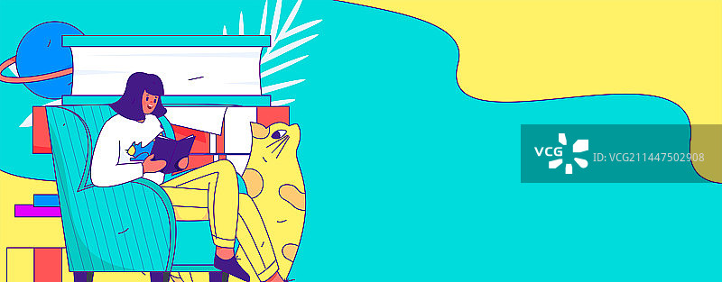 教育学习的人物扁平矢量概念手绘插画图片素材