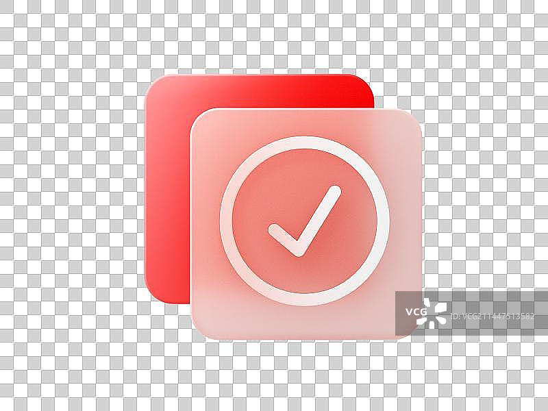 3D渲染卡通磨砂玻璃图标图片素材