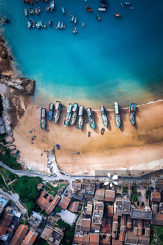 平潭美丽渔村图片素材