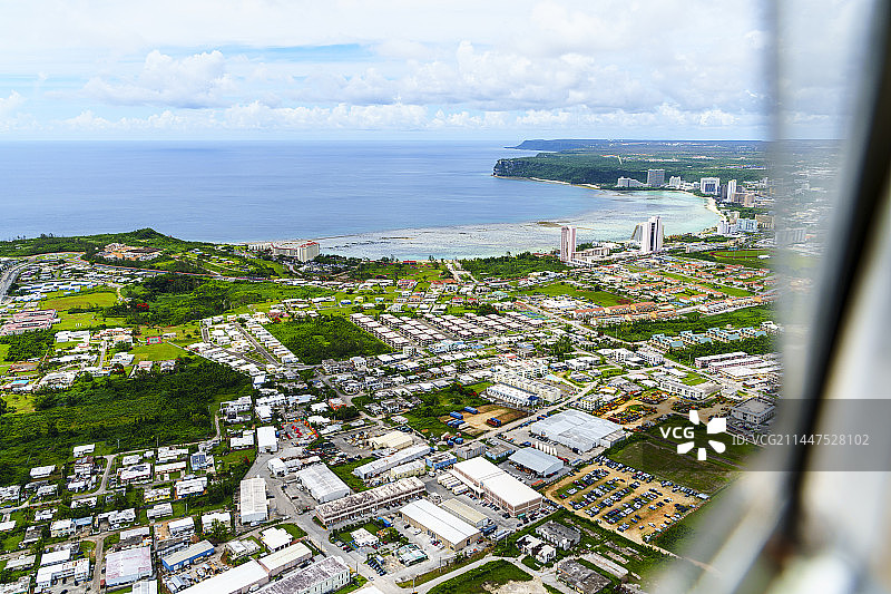航拍美国关岛图片素材