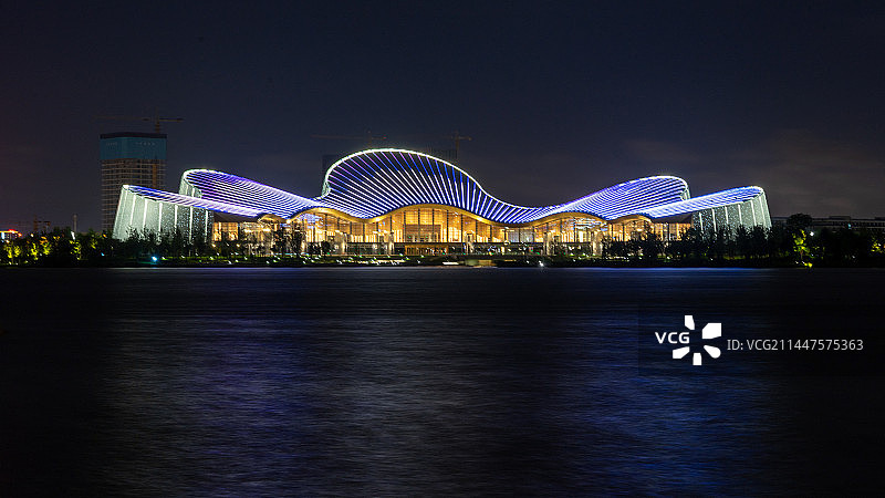 南通紫琅公园南通大剧院图片素材