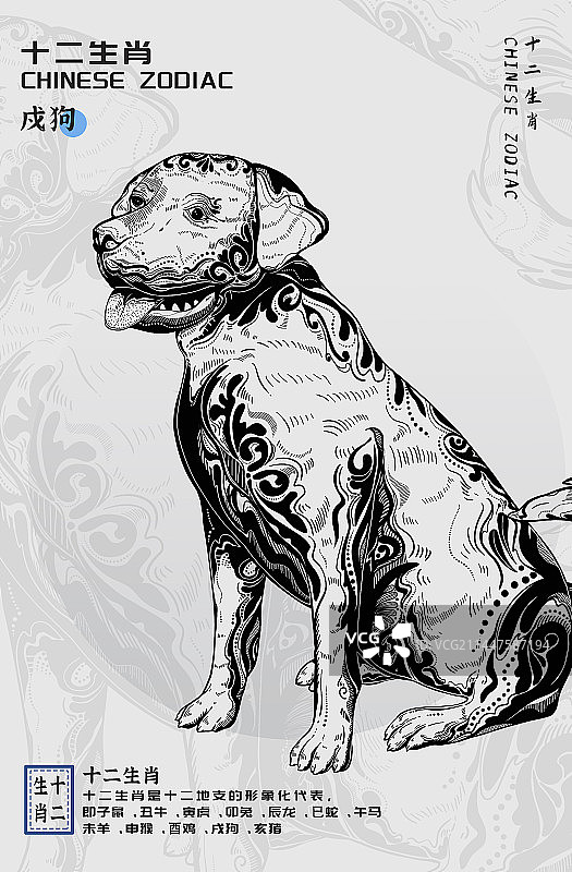 十二生肖狗-海报设计图片素材