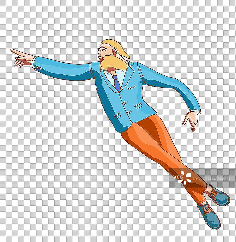 向前伸手的人国潮风创世纪图片素材