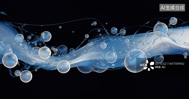 【AI数字艺术】抽象地球科技概念图片素材