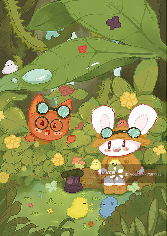 兔长久的丛林冒险图片素材