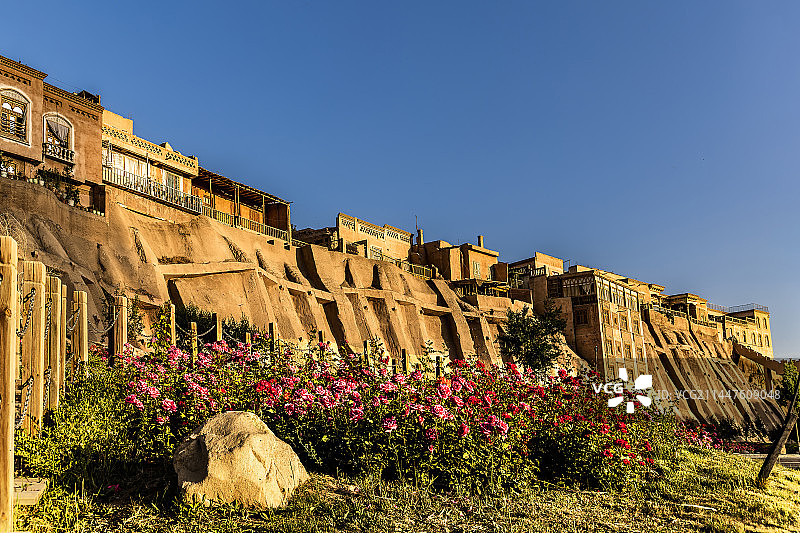 高台民居—喀什老城图片素材