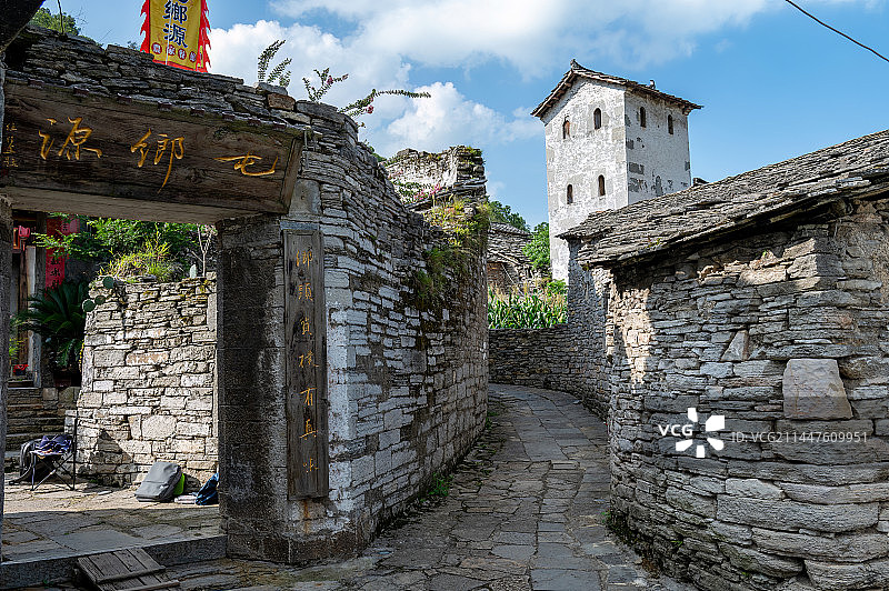 云峰屯堡本寨古建筑图片素材