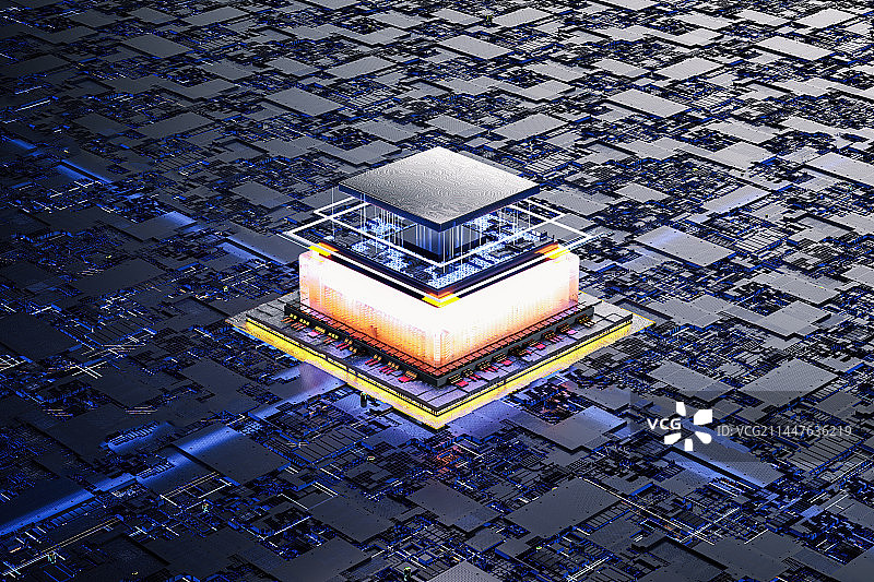 电路板与芯片背景图片素材