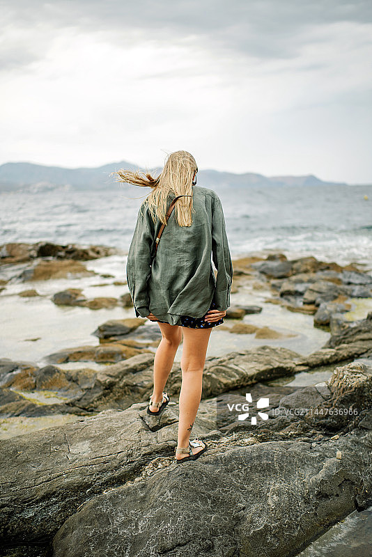 西班牙赫罗纳塞尔瓦港布拉瓦海岸加泰罗尼亚旅行图片素材