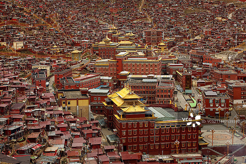 喇荣五明佛学院图片素材