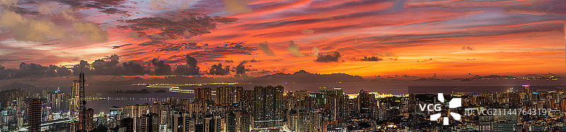 城市风光夜景全景图片素材