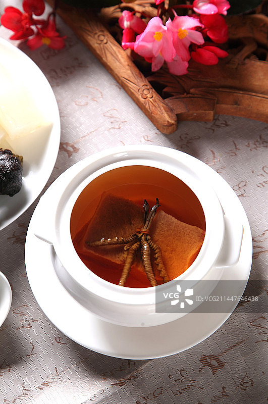 广东粤菜美食广东粤菜美食靓汤虫草汤图片素材