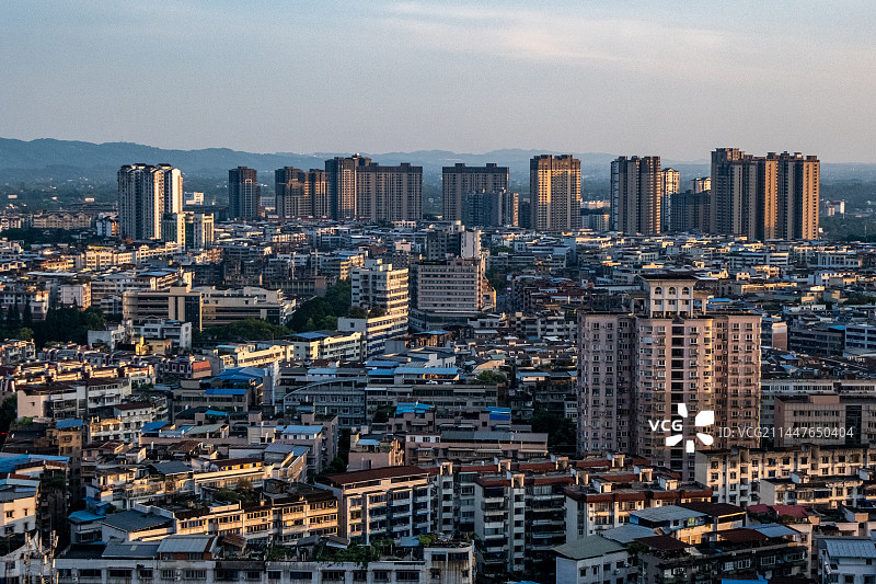 四川省内江市隆昌市城市各种角度景观图片图片素材