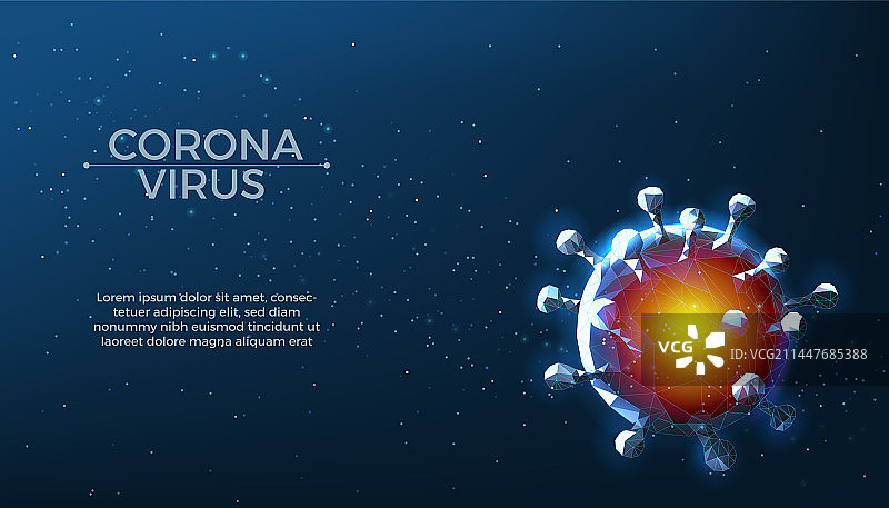 新冠病毒3D医学背景图片素材