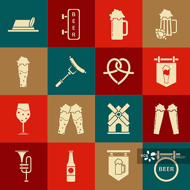 街道路牌：啤酒杯图片素材