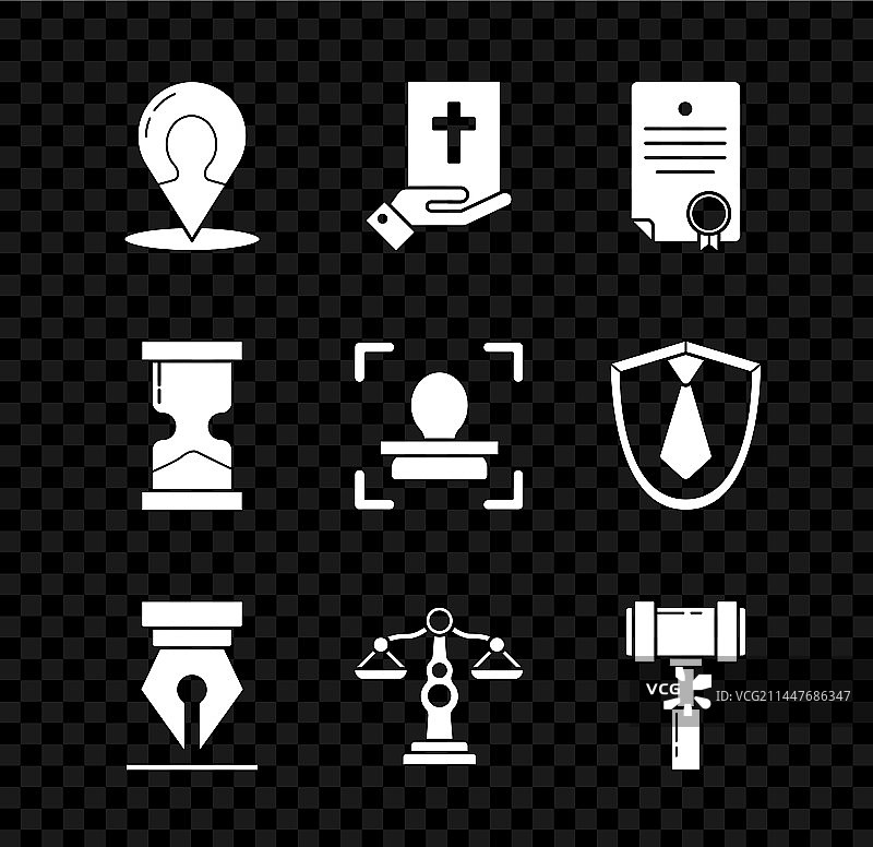 人物剪影地图标记宣誓套装图片素材