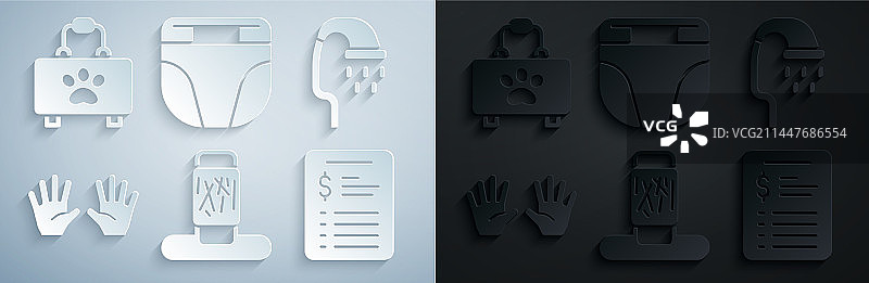 猫抓柱宠物淋浴医疗套装图片素材