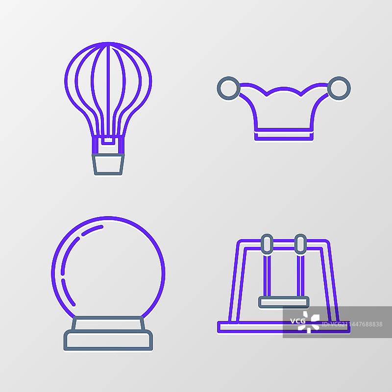 魔术球与小丑帽图片素材