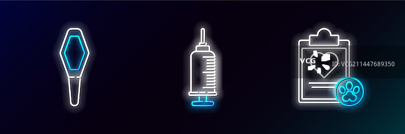 带医疗临床记录的剪贴板线条图图片素材