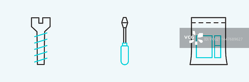 水泥袋金属螺丝图片素材