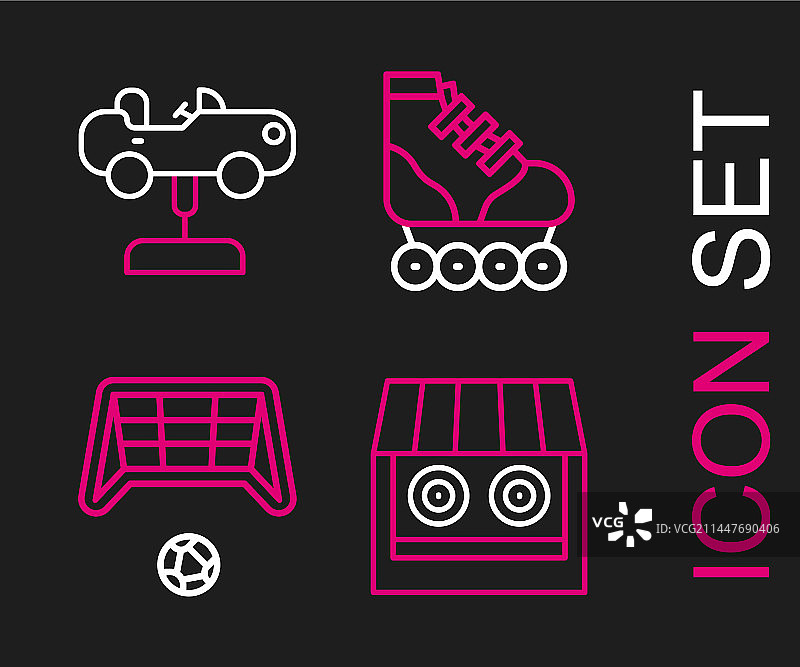 射击场足球球门与球图片素材