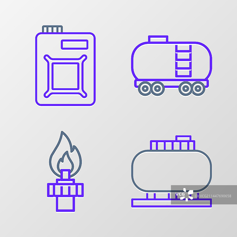 线条储油罐钻机与消防铁路图片素材