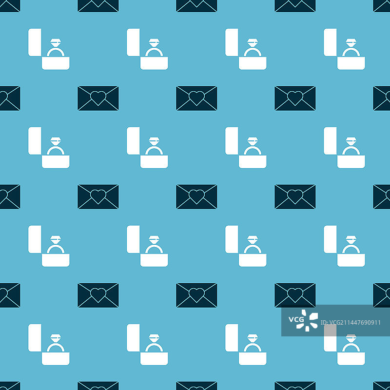 信封、三八妇女节、钻石戒指图案组合图片素材