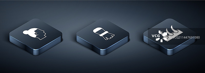 男士发型2.5D模型图片素材