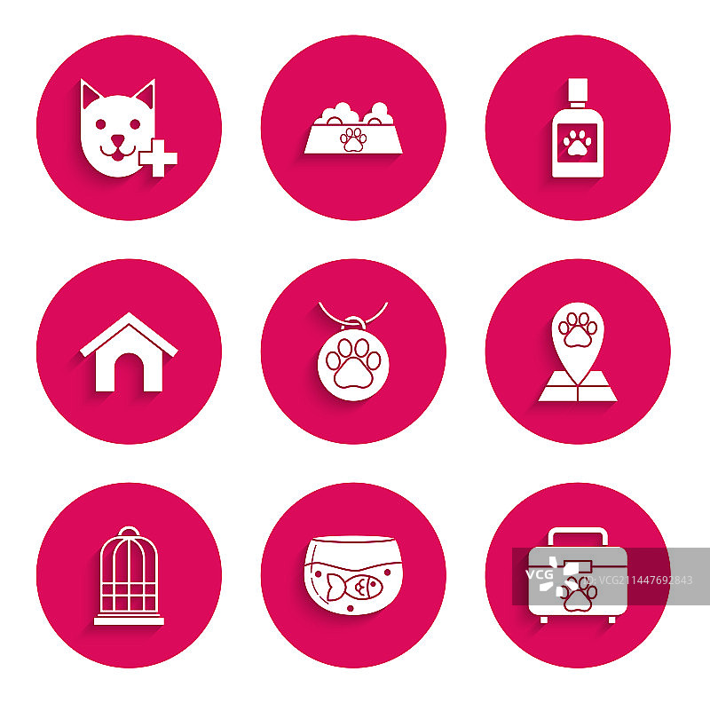 带名牌的水族箱鱼宠物项圈图片素材