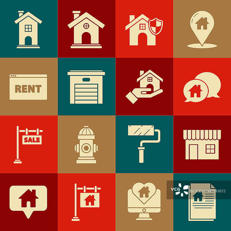 房屋合同、购物大楼或市场图片素材