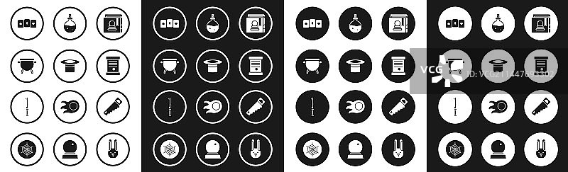 古代魔法书魔术师帽子女巫套装图片素材