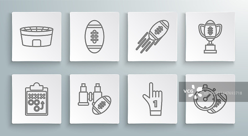 美式概念线条规划策略组合图片素材