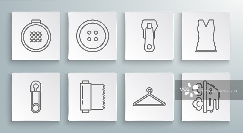 经典闭合钢制安全别针缝纫图片素材