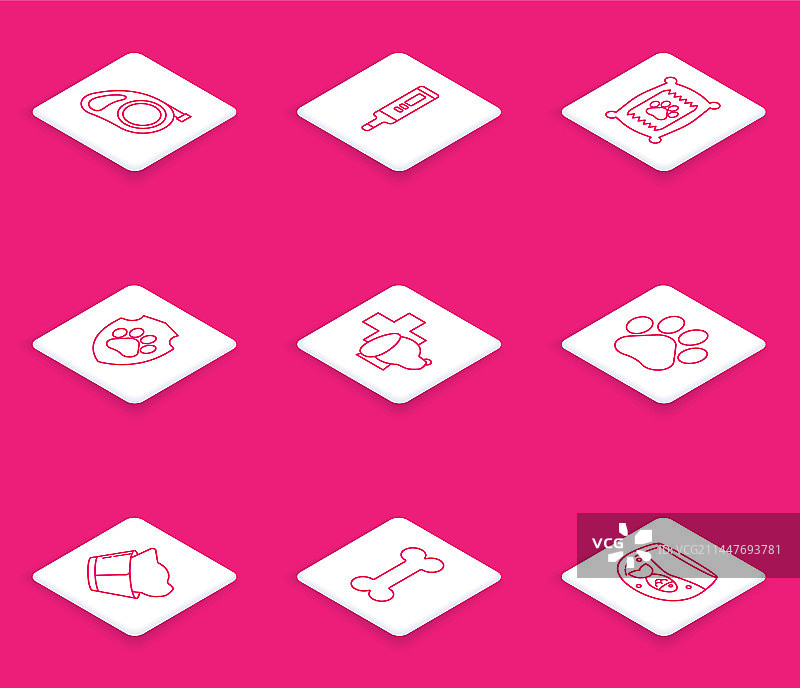 带登山扣的绳索皮带线性图标图片素材