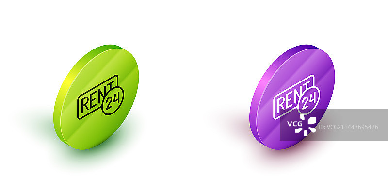 2.5D线条出租标志图标图片素材