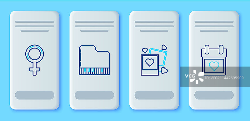 大钢琴和两个空白相框组合图片素材