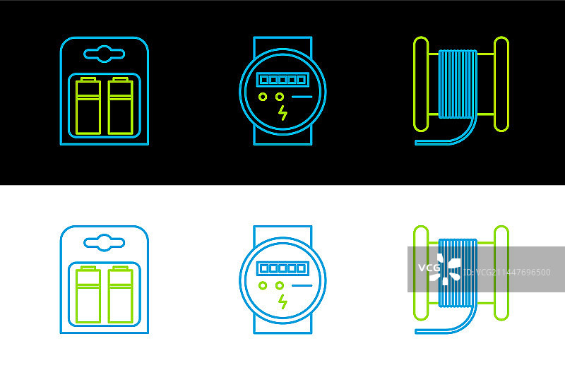 卷轴上的电线电缆图片素材
