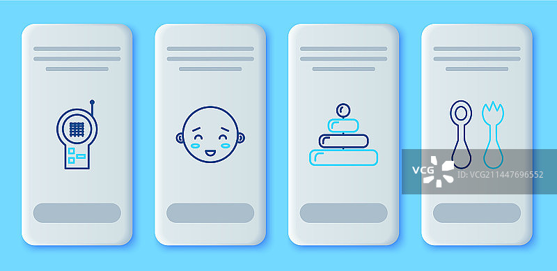 快乐小男孩头部金字塔玩具套装图片素材