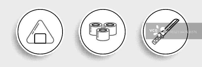 日式武士刀、寿司合集图片素材