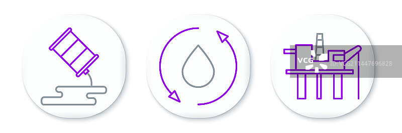 海上石油平台图片素材