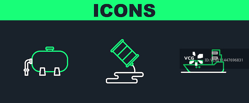 油轮与工业设施图片素材