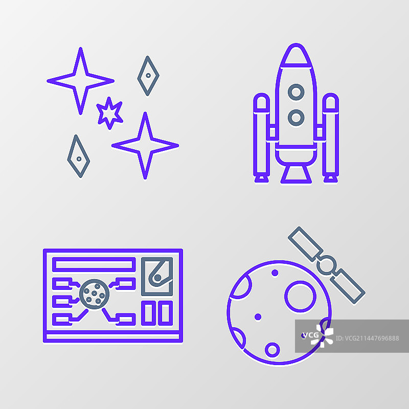 环绕地球的卫星图片素材