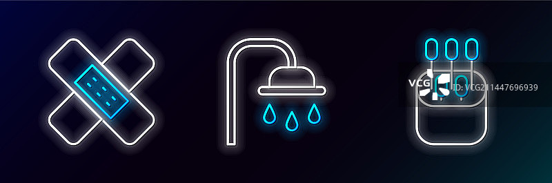 棉签和交叉绷带图片素材