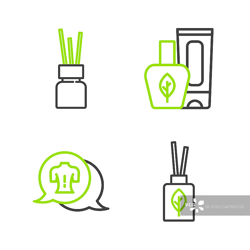 香薰精油按摩软膏面霜组合图片素材